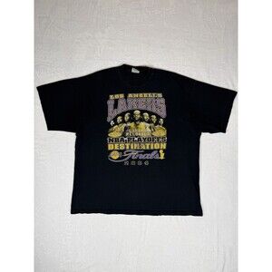 Vintage NBA Los Angeles Lakers 2004 Playoffs Shaq And Kobe T Shirt Size 3XL